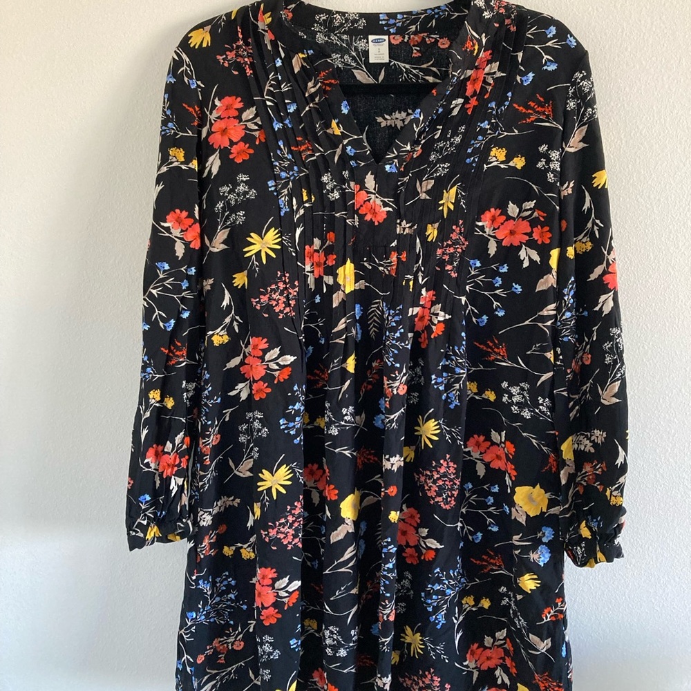 Bohemian floral dress.